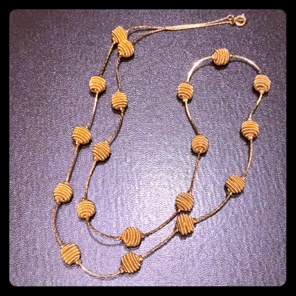 Longer gold tone necklace!